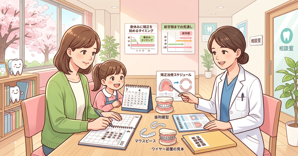 春休み中に矯正の痛みは落ち着く？子育てママが知りたい開始時期の現実
